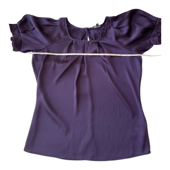 Y2K Express short sleeve eggplant top women's size XS NEW without tag - Picture 5 of 10